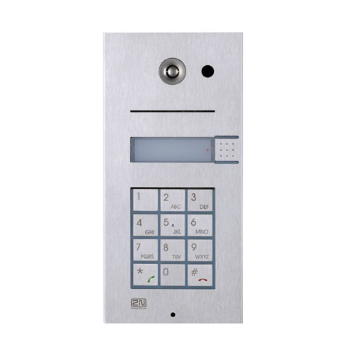 2N Helios Analogue Door Phone Single Button + Keypad 9135110KAU
