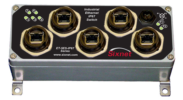 SIXNET IP67 Switch D38999 Military Connector ( EB-CAT5E-3CD )