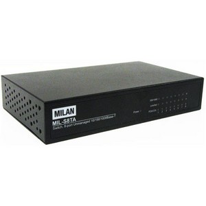 TRANSITION NETWORKS 8-Port Compact Switch MIL-S8TA